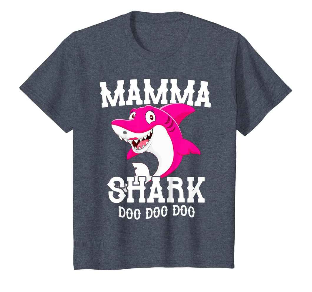 Mamma Shark For Mother Grandma Birthday Halloween Christmas T-Shirt