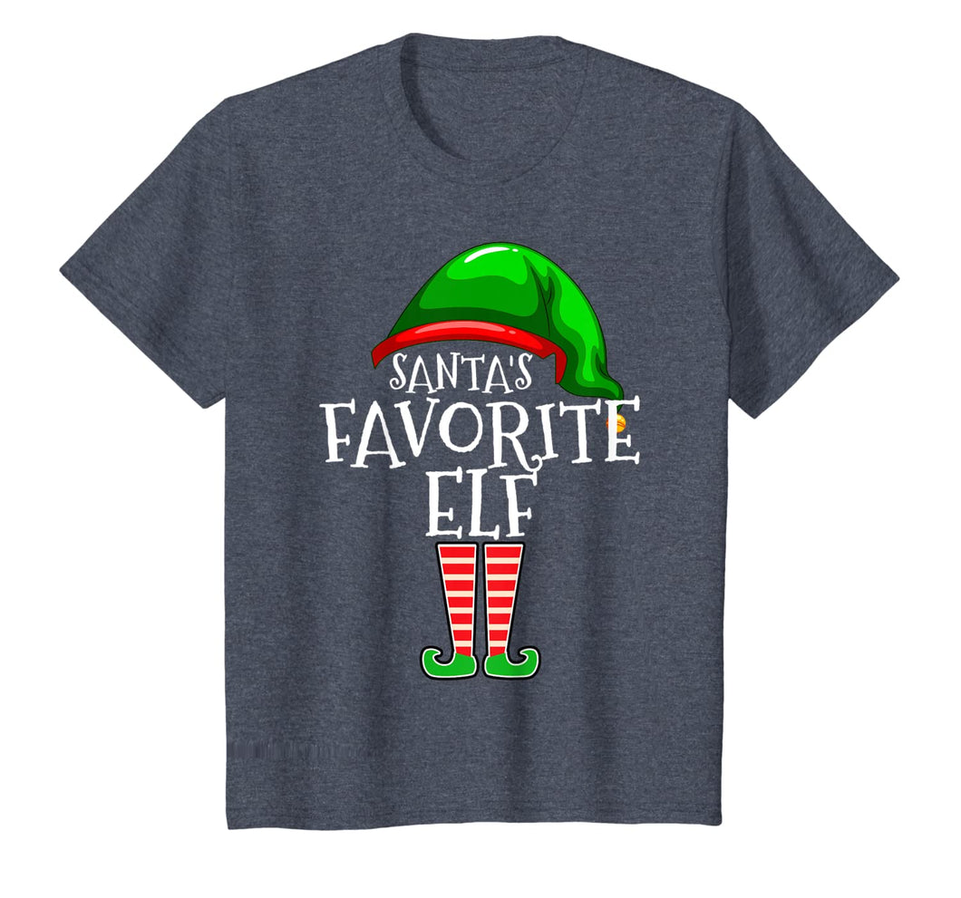 Santa's Favorite Elf Group Matching Family Christmas Gift T-Shirt