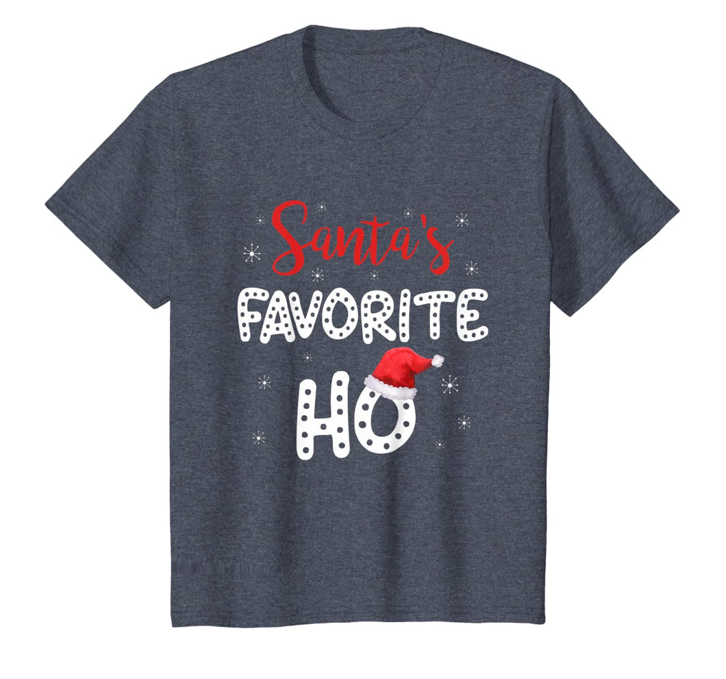 Xmas Gifts Santa's Favorite Ho With Santa Hat Christmas T-Shirt