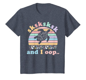 SKSKSK and I Oop... Save The Turtles Skip A Straw Vintage T-Shirt