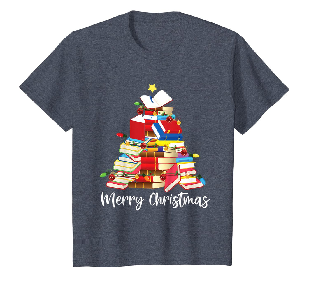 Reading Books Tree Librarian Nerd Christmas Gifts T-Shirt