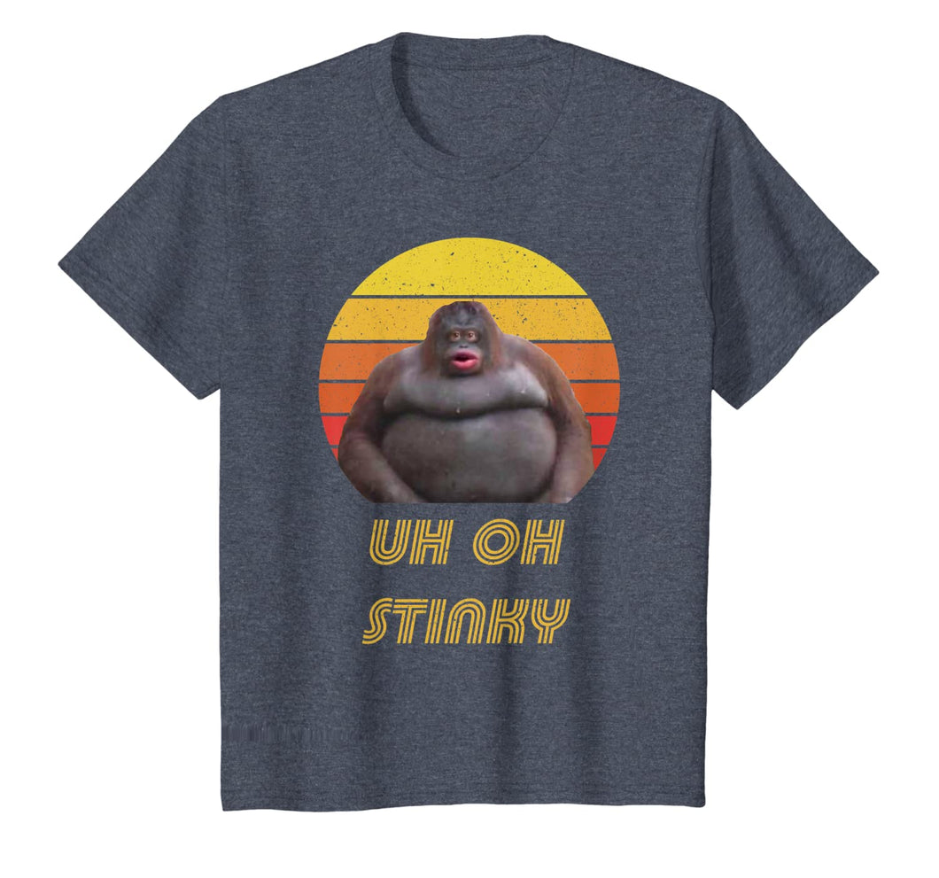 Uh Oh Stinky Poop Vintage Retro Dank Memes Le Monke T-Shirt