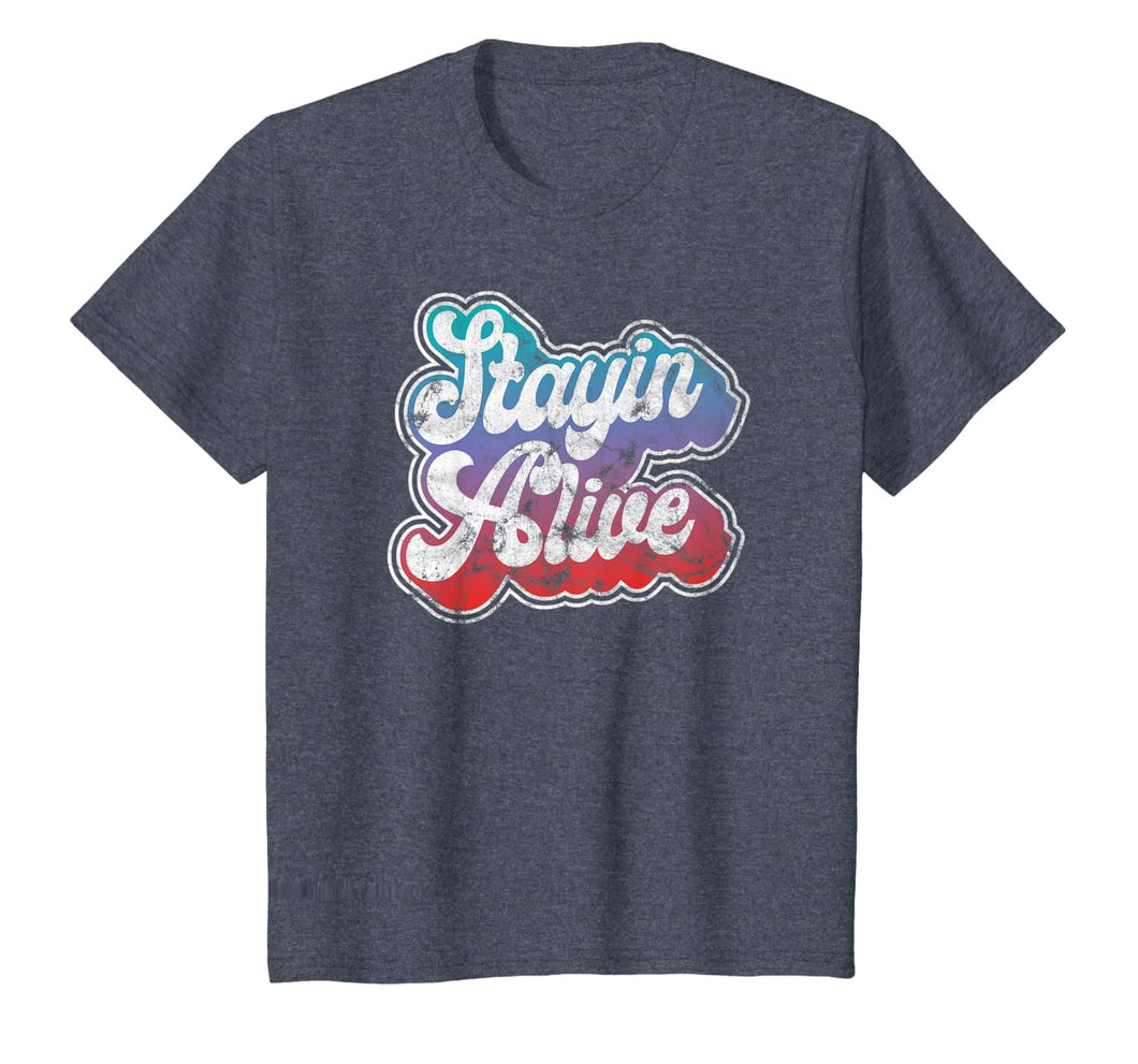 Stayin' Alive Cool Groovy 1970's Disco Party Clothing T-Shirt