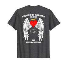 Load image into Gallery viewer, Funny shirts V-neck Tank top Hoodie sweatshirt usa uk au ca gifts for Husband Guardian Angel Shirt A Piece Of My Heart In Heaven 2028731
