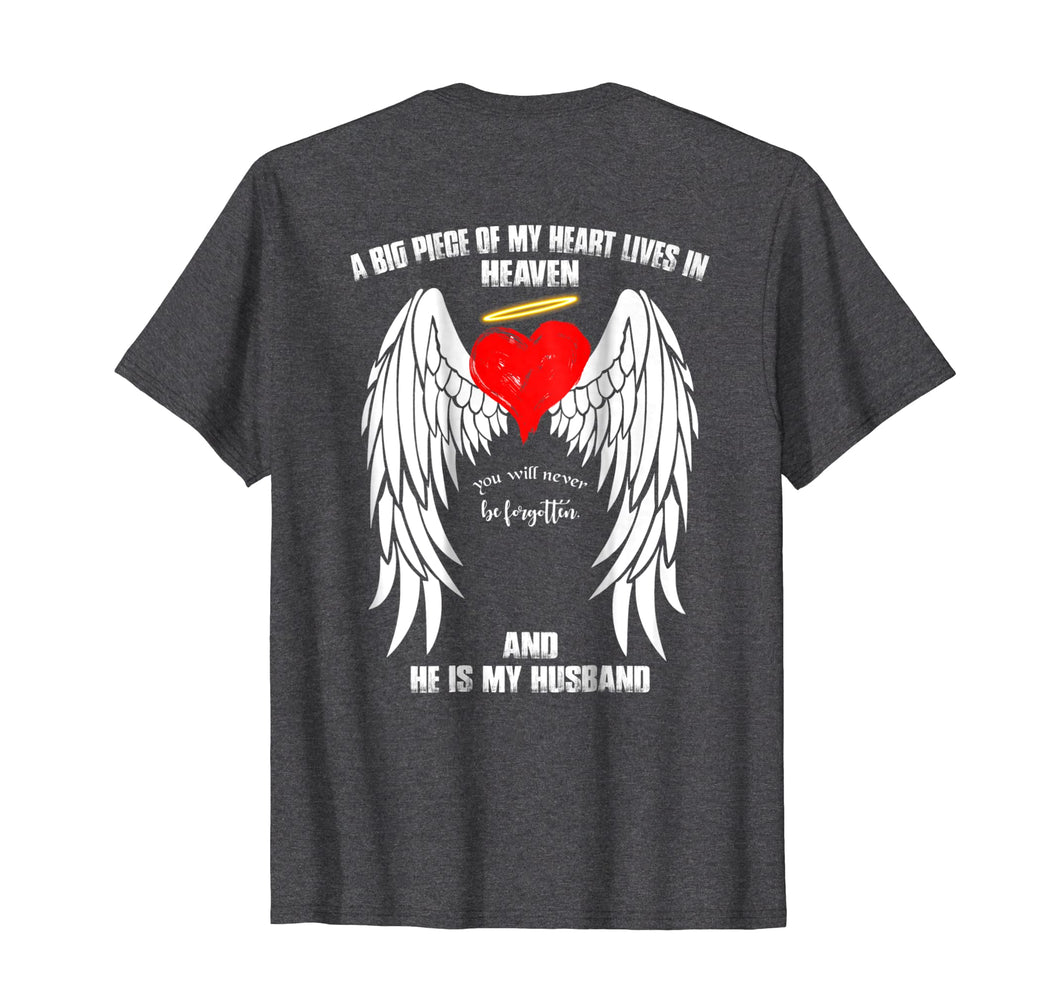 Funny shirts V-neck Tank top Hoodie sweatshirt usa uk au ca gifts for Husband Guardian Angel Shirt A Piece Of My Heart In Heaven 2028731