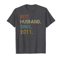 Load image into Gallery viewer, Funny shirts V-neck Tank top Hoodie sweatshirt usa uk au ca gifts for 9th Wedding Anniversary Gifts Best Husband Since 2011 T-Shirt 766164

