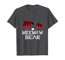 Load image into Gallery viewer, Funny shirts V-neck Tank top Hoodie sweatshirt usa uk au ca gifts for Meemaw Bear Red Buffalo Plaid Matching Family Christmas T-Shirt 1355154
