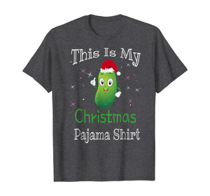 This Is My Christmas Pajama Shirt Pickle Cucumber Gifts T-Shirt