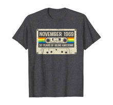 Load image into Gallery viewer, Vintage November 1969 50th birthday Gift Retro Cassette Tape T-Shirt
