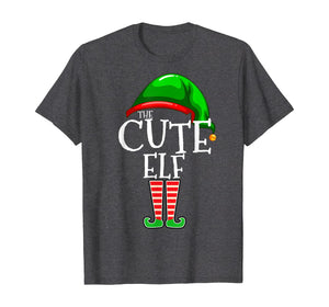 The Cute Elf Group Matching Family Christmas Gift Holiday T-Shirt