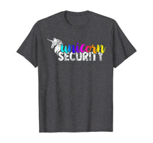 Load image into Gallery viewer, Unicorn Security Rainbow Squad Tee Funny Dad Brother Gift T-Shirt
