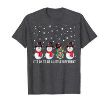 Load image into Gallery viewer, Snow Man It&#39;s Ok To Be A Little Different Autism Awareness T-Shirt

