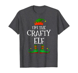 Funny shirts V-neck Tank top Hoodie sweatshirt usa uk au ca gifts for I'm The Crafty Elf Family Matching Funny Christmas Gift T-Shirt 764528