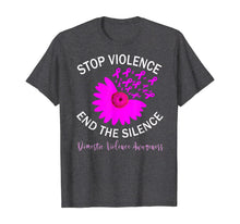 Load image into Gallery viewer, Stop Violence End Silence Domestic Violence Support T-Shirt
