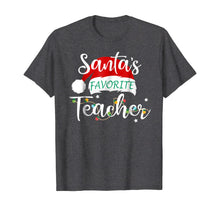 Load image into Gallery viewer, Funny shirts V-neck Tank top Hoodie sweatshirt usa uk au ca gifts for Santa&#39;s Favorite Teacher Santa Hat Christmas Light Tshirt 94932
