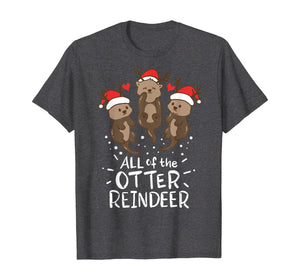 Funny shirts V-neck Tank top Hoodie sweatshirt usa uk au ca gifts for Otter Reindeer Deer Antler Moose Christmas Xmas Gift Present T-Shirt 127544