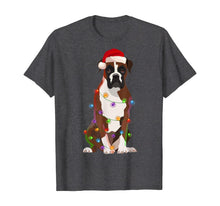Load image into Gallery viewer, Funny shirts V-neck Tank top Hoodie sweatshirt usa uk au ca gifts for Boxer Dog Christmas Lights Xmas Dog Lover T-Shirt 1026238
