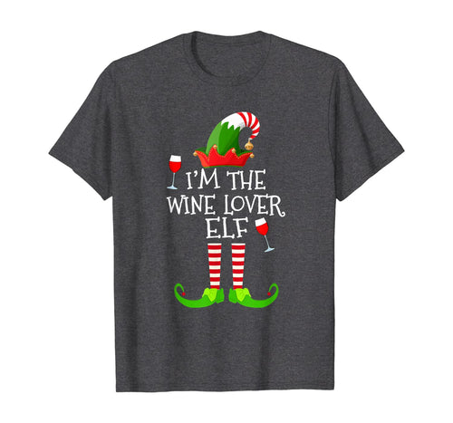 Funny shirts V-neck Tank top Hoodie sweatshirt usa uk au ca gifts for I'm The Wine Lover Elf Matching Group Christmas T-Shirt 233043