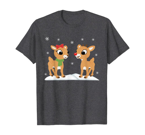 Funny shirts V-neck Tank top Hoodie sweatshirt usa uk au ca gifts for Rudolph and Clarice Shirt Christmas Kids Girls Tee Reindeer 167687