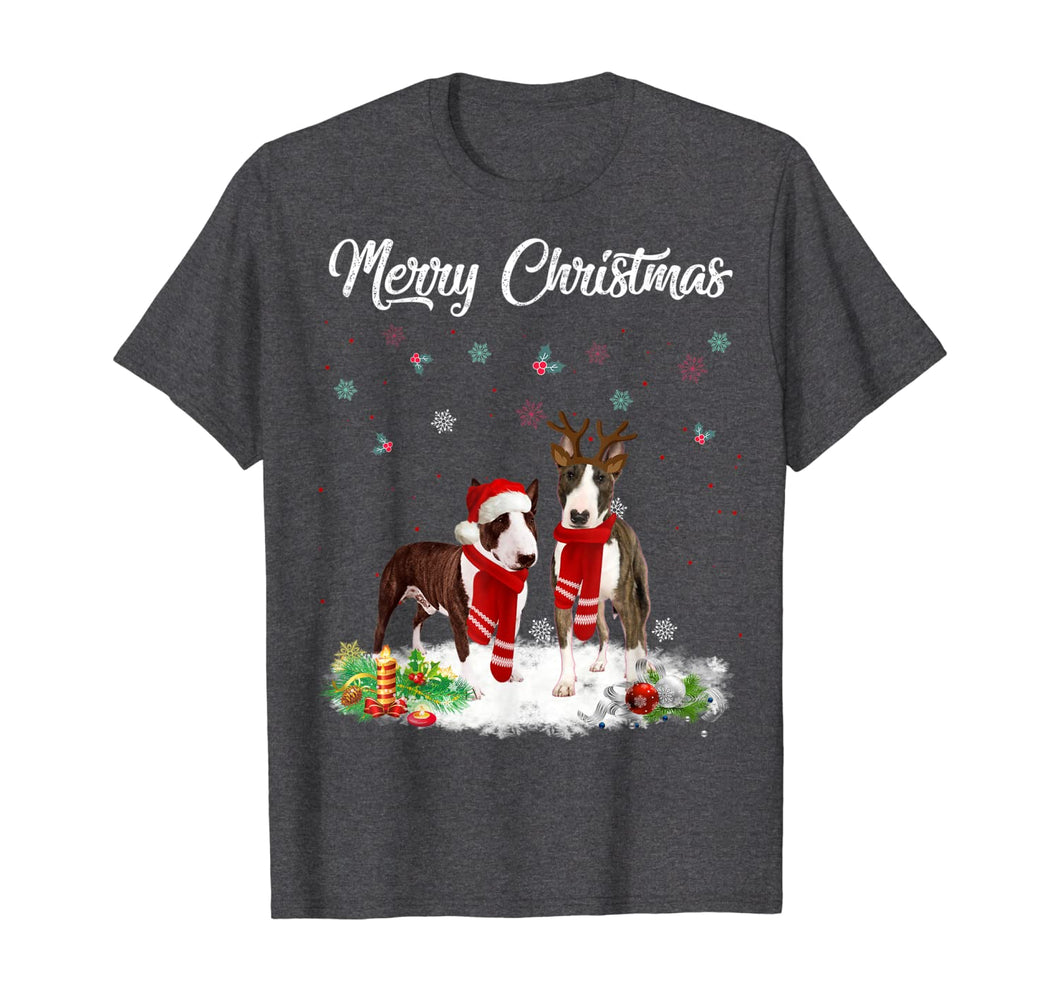 Funny shirts V-neck Tank top Hoodie sweatshirt usa uk au ca gifts for Merry Christmas Santa Bull Terrier Dog Gift Xmas T-Shirt 680581