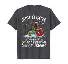 Load image into Gallery viewer, Funny shirts V-neck Tank top Hoodie sweatshirt usa uk au ca gifts for Just A Girl Who Loves German Shepherds And Christmas T-Shirt 1068368
