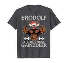 Load image into Gallery viewer, Funny shirts V-neck Tank top Hoodie sweatshirt usa uk au ca gifts for Brodolf The Red Nose Gainzdeer Tee Merry Liftmas Christmas T-Shirt 894279
