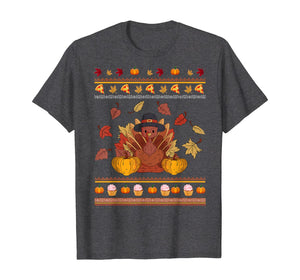 Ugly Turkey Thanksgiving Costume Turkey Is My Favorite Food T-Shirt