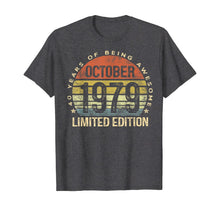 Load image into Gallery viewer, Born October 1979 Limited Edition Bday Gifts 40th Birthday T-Shirt 30861
