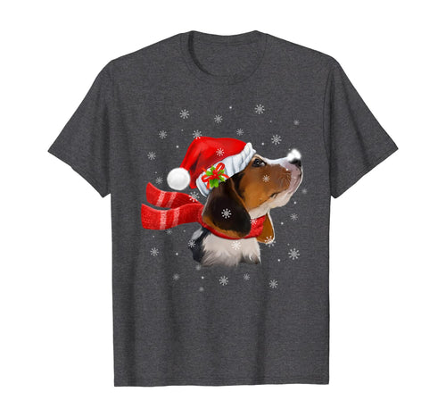 Funny shirts V-neck Tank top Hoodie sweatshirt usa uk au ca gifts for Christmas Beagle Santa Hat Dog Lover Gifts T-Shirt 724321