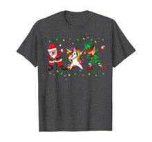Load image into Gallery viewer, Funny shirts V-neck Tank top Hoodie sweatshirt usa uk au ca gifts for Dabbing Santa Elf Unicorn Christmas Kids Boys Men Xmas Gifts T-Shirt 526234
