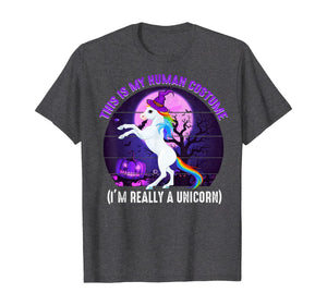 This is My Human Costume-Funny Unicorn Halloween  T-Shirt