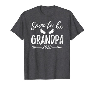 Mens Soon To Be Grandpa Est.2020 Shirt Pregnancy Announcement T-Shirt