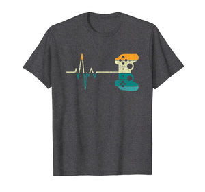 Video Game Lover Gifts Funny Vintage Retro Gamer Heartbeat T-Shirt-857289