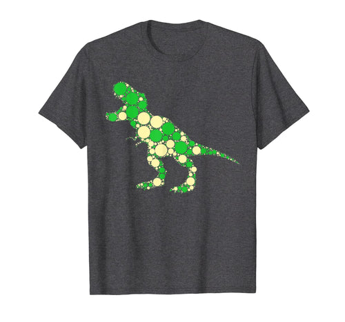Green Polka Dot T Rex Dinosaur - International Dot Day Gifts T-Shirt 87954