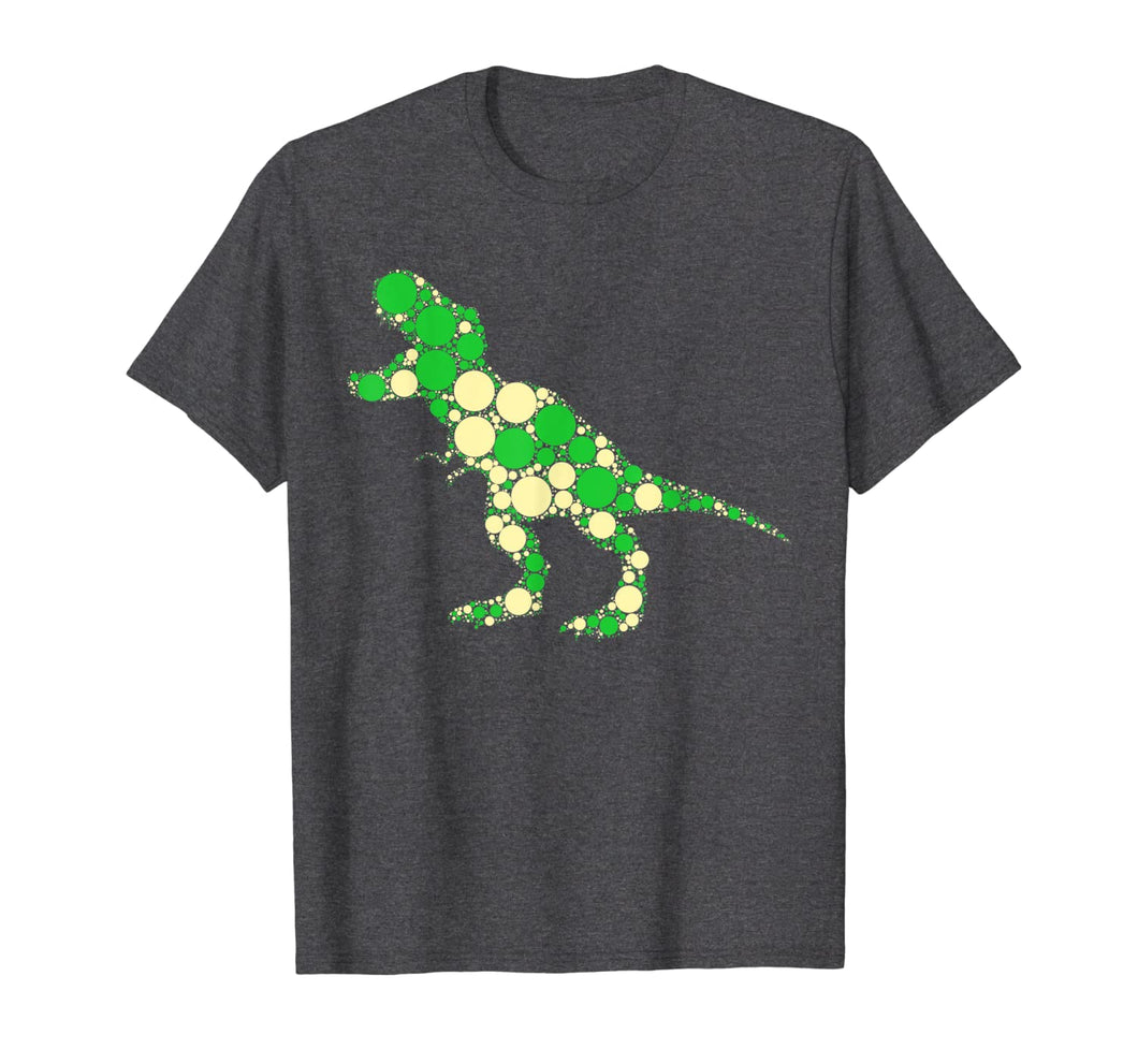 Green Polka Dot T Rex Dinosaur - International Dot Day Gifts T-Shirt 87954