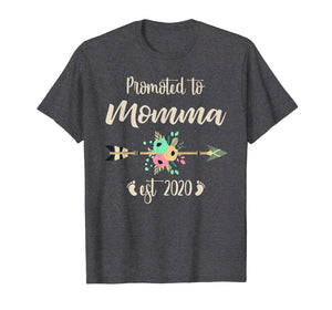 Promoted to Momma Shirt Est 2020 Mothers Day New Mama T-Shirt-3098772