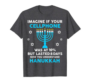 Funny Hanukkah Gifts Cellphone Chanukkah T-Shirt-151045