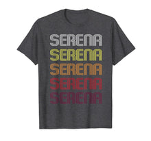 Load image into Gallery viewer, Serena Retro Wordmark Pattern - Vintage Style T-Shirt T-Shirt
