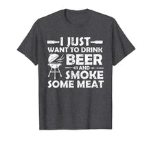 Load image into Gallery viewer, BBQ Smoking Pitmaster Shirt Art Gift Drink Beer Smoke Meat 121523
