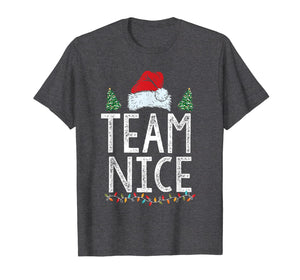 Team Nice Funny Couple Matching Outfit Team Naughty T-Shirt