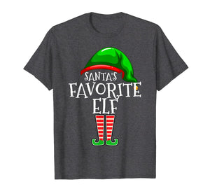 Santa's Favorite Elf Group Matching Family Christmas Gift T-Shirt