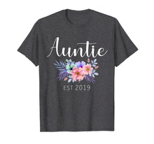 Load image into Gallery viewer, Women Gifts Auntie Est 2019 Pregnancy Announcement Reveal T-Shirt
