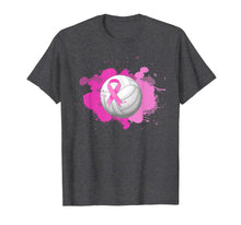 Load image into Gallery viewer, Volleyball Pink Ribbon Breast Cancer Awareness Gifts T-Shirt
