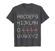 Load image into Gallery viewer, ECG Nurse Alphabet Hearbeat Nurse Ugly Christmas Pajama T-Shirt-2190886
