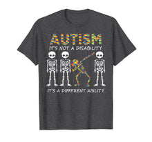 Load image into Gallery viewer, Funny shirts V-neck Tank top Hoodie sweatshirt usa uk au ca gifts for Autism it&#39;s a different ability Funny Dabbing skeleton Gift T-Shirt 247488
