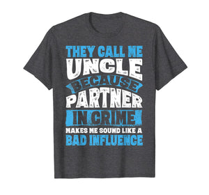 Mens Funny Uncle Shirt Gifts From Niece and Nephew T-Shirt-507543