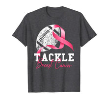 Load image into Gallery viewer, Tackle Breast Cancer Football Survivor Pink Ribbon Awareness T-Shirt
