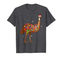Load image into Gallery viewer, Santa Emu Bird with Christmas Lights Funny Xmas Celebration T-Shirt-1732896

