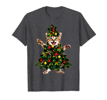 Load image into Gallery viewer, Funny shirts V-neck Tank top Hoodie sweatshirt usa uk au ca gifts for Santa Maine Coon Cat Christmas Tree Light Funny Xmas Cat T-Shirt 146369
