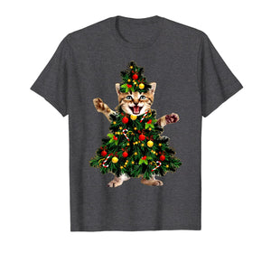 Funny shirts V-neck Tank top Hoodie sweatshirt usa uk au ca gifts for Santa Maine Coon Cat Christmas Tree Light Funny Xmas Cat T-Shirt 146369